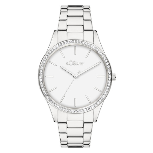s.Oliver Damen Uhr Armbanduhr Edelstahl SO-4489-MQ