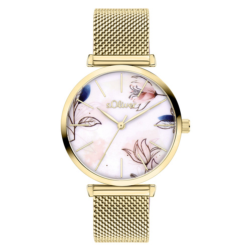s.Oliver Damen Uhr Armbanduhr Edelstahl SO-4497-MQ