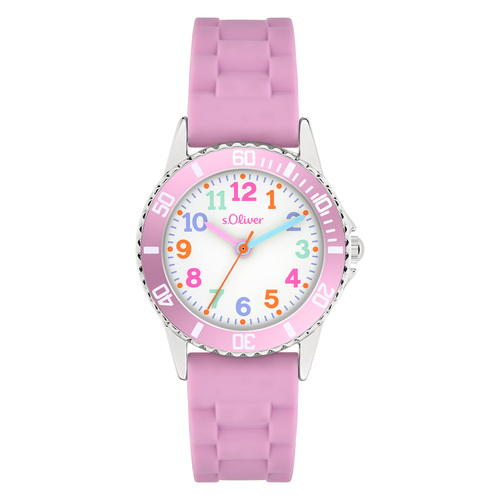 s.Oliver Uhr Kinder-Armbanduhr Kids M�dchen Silikon SO-4517-PQ