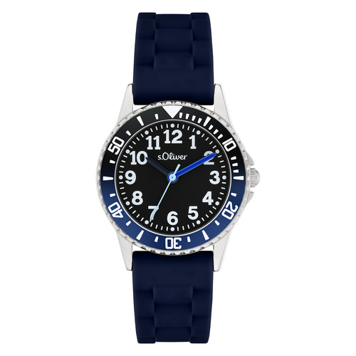 s.Oliver Uhr Kinder-Armbanduhr Kids Jungen Silikon SO-4518-PQ