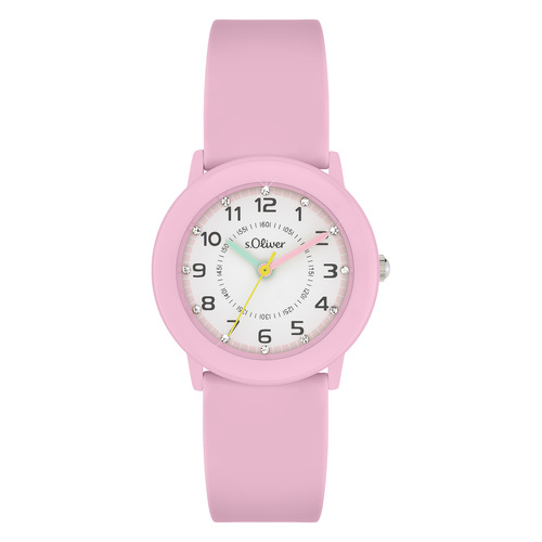 s.Oliver Uhr Kinder-Armbanduhr Kids M�dchen Silikon SO-4521-PQ