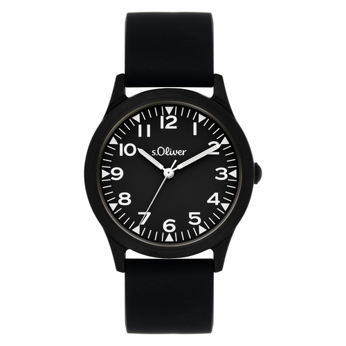 s.Oliver Uhr Kinder-Armbanduhr Jungen Silikon SO-4524-PQ