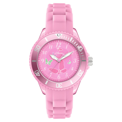 s.Oliver Uhr Kinder-Armbanduhr Kids M�dchen Silikon SO-4527-PQ