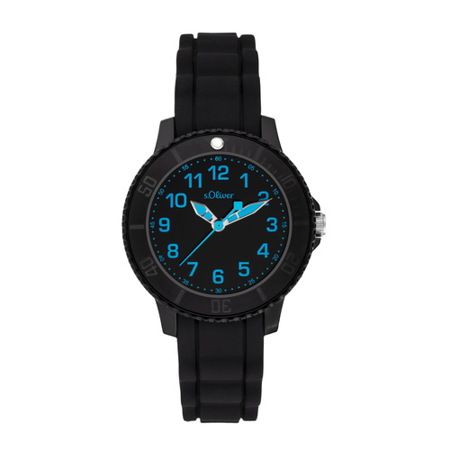 s.Oliver Uhr Kinder-Armbanduhr Silikon Kids Jungen Silikon SO-3917-PQ