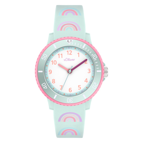 s.Oliver Uhr Kinder-Armbanduhr Silikon Kids M�dchen Silikon SO-4501-PQ