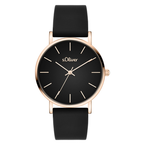 s.Oliver Damen Uhr Armbanduhr Silikon SO-4183-PQ