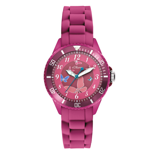s.Oliver Uhr Kinder-Armbanduhr Silikon Kids M�dchen Silikon SO-2595-PQ
