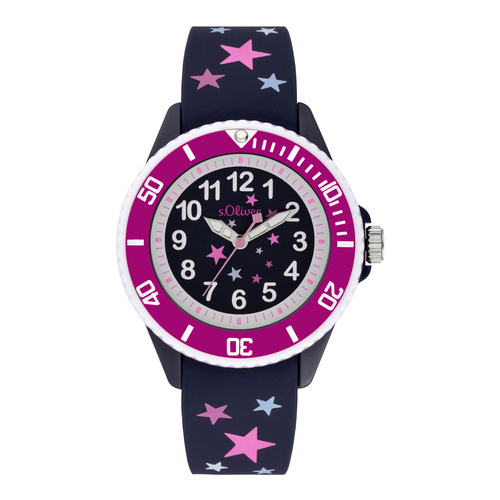 s.Oliver Uhr Kinder-Armbanduhr Silikon Kids M�dchen Silikon SO-3926-PQ