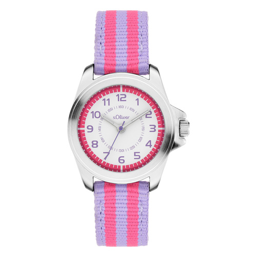 s.Oliver Uhr Kinder-Armbanduhr Kids M�dchen Textil SO-4512-LQ