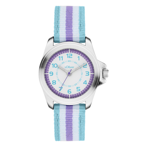 s.Oliver Uhr Kinder-Armbanduhr Kids M�dchen Textil SO-4513-LQ