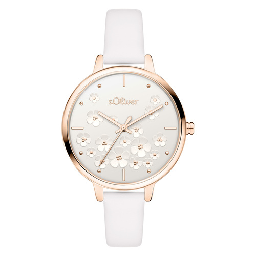 s.Oliver Damen Uhr Armbanduhr Leder SO-4532-LQ
