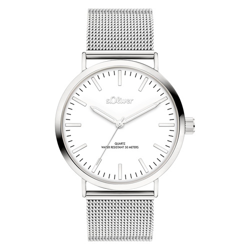 s.Oliver Damen Uhr Armbanduhr Edelstahl SO-4541-MQ
