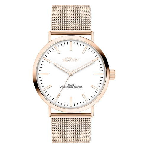 s.Oliver Damen Uhr Armbanduhr Edelstahl SO-4542-MQ