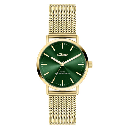 s.Oliver Damen Uhr Armbanduhr Edelstahl SO-4548-MQ