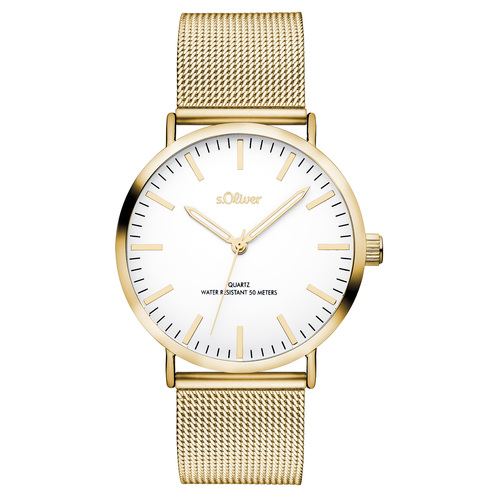 s.Oliver Damen Uhr Armbanduhr Edelstahl SO-3238-MQ