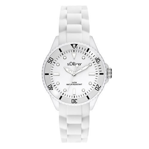 s.Oliver Damen Uhr Armbanduhr Silikon SO-2296-PQ