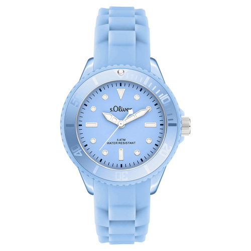 s.Oliver Damen Uhr Armbanduhr Silikon SO-4552-PQ