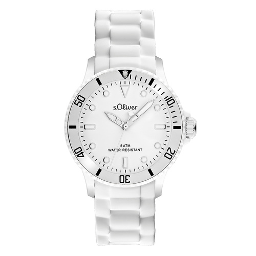 s.Oliver Damen Uhr Armbanduhr Silikon SO-2291-PQ