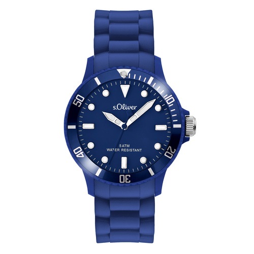 s.Oliver Damen Uhr Armbanduhr Silikon SO-2577-PQ