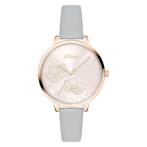 s.Oliver Damen Uhr Armbanduhr Leder SO-4562-LQ