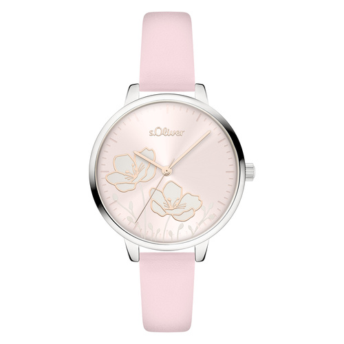 s.Oliver Damen Uhr Armbanduhr Leder SO-4563-LQ