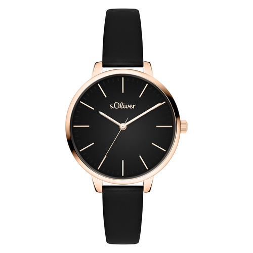 s.Oliver Damen Uhr Armbanduhr Leder SO-4570-LQ