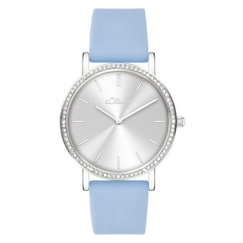 s.Oliver Damen Uhr Armbanduhr Silikon SO-4574-PQ