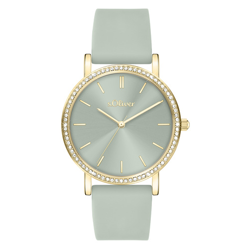 s.Oliver Damen Uhr Armbanduhr Silikon SO-4575-PQ
