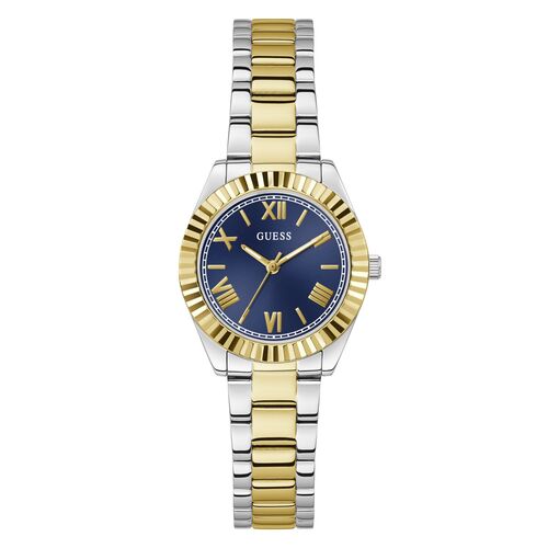 Guess Damen Uhr Armbanduhr MINI LUNA GW0687L5 Edelstahl bicolor