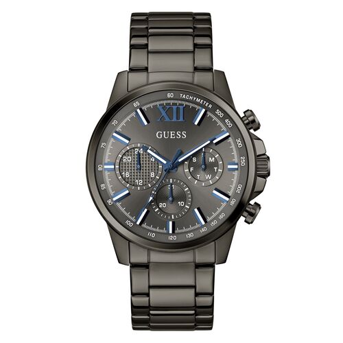 Guess Herren Uhr Armbanduhr Multifunktion WALKER GW0900G7 Edelstahl