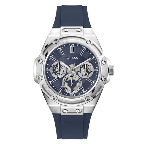 Guess Herren Uhr Armbanduhr Multifunktion CARVER GW1132G1 Silikon