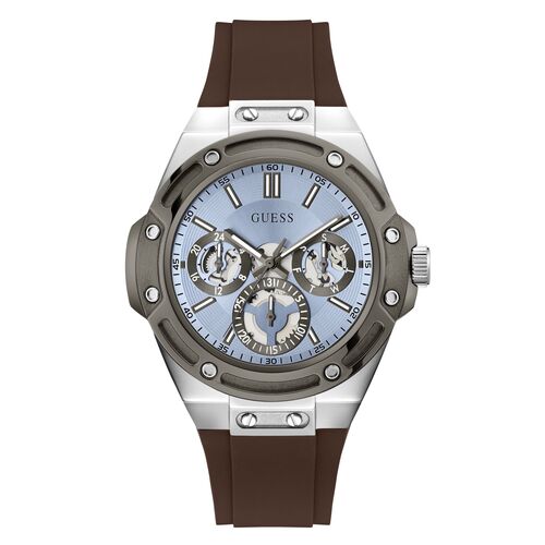 Guess Herren Uhr Armbanduhr Multifunktion CARVER GW1132G7 Silikon