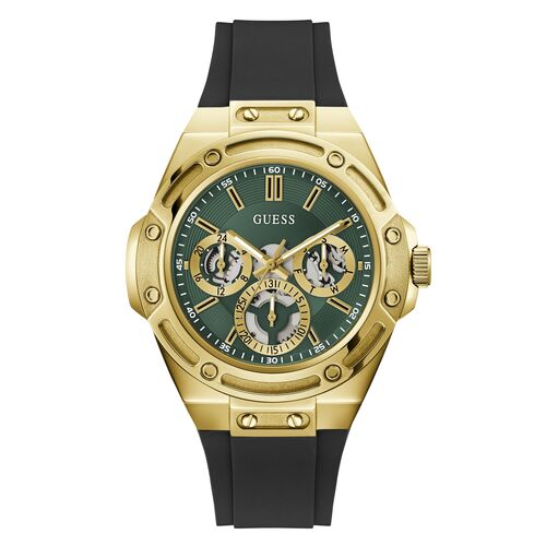 Guess Herren Uhr Armbanduhr Multifunktion CARVER GW1132G8 Silikon