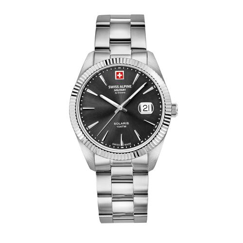 Swiss Alpine Military Herren Uhr Analog Quarz 7016.1137SAM Edelstahl