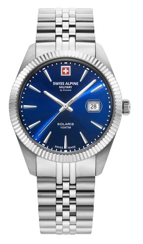 Swiss Alpine Military Herren Uhr Analog Quarz 7016.1235SAM Edelstahl
