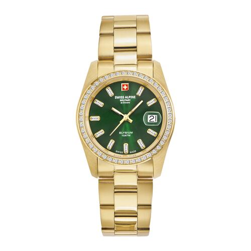 Swiss Alpine Military Damen Uhr Analog Quarz 7714.7114SAM Edelstahl