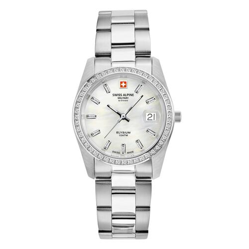 Swiss Alpine Military Damen Uhr Analog Quarz 7714.7133SAM Edelstahl