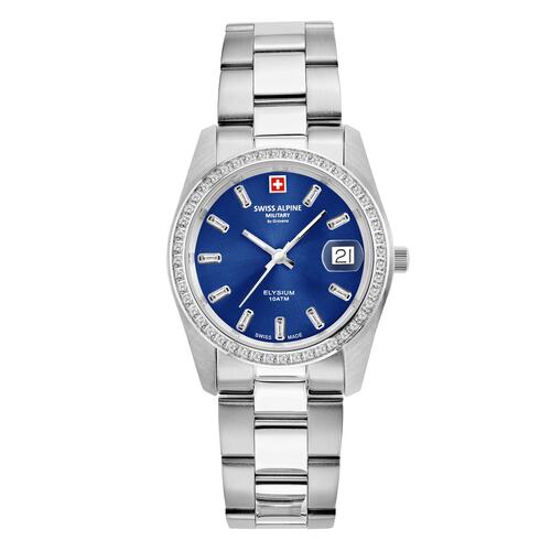 Swiss Alpine Military Damen Uhr Analog Quarz 7714.7135SAM Edelstahl