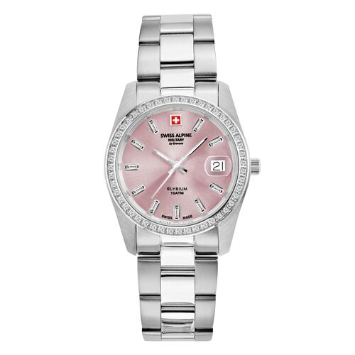 Swiss Alpine Military Damen Uhr Analog Quarz 7714.7136SAM Edelstahl