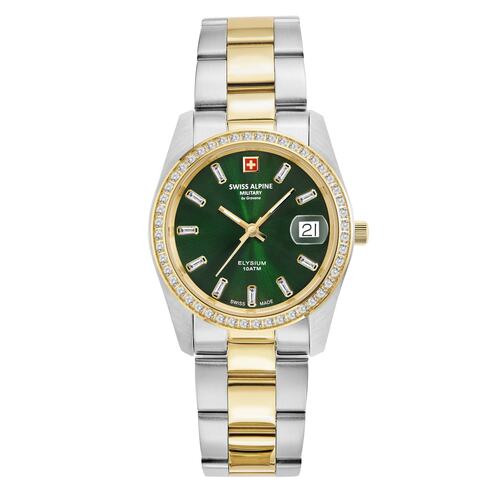 Swiss Alpine Military Damen Uhr Analog Quarz 7714.7144SAM Edelstahl