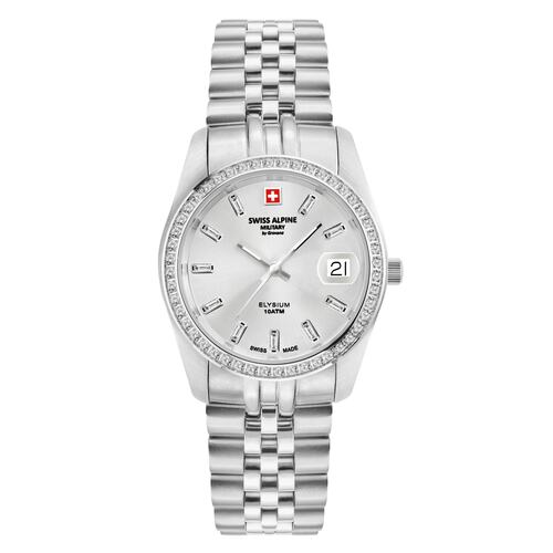 Swiss Alpine Military Damen Uhr Analog Quarz 7714.7232SAM Edelstahl