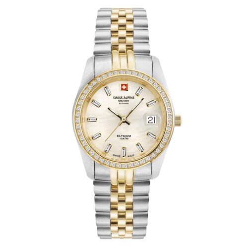 Swiss Alpine Military Damen Uhr Analog Quarz 7714.7243SAM Edelstahl