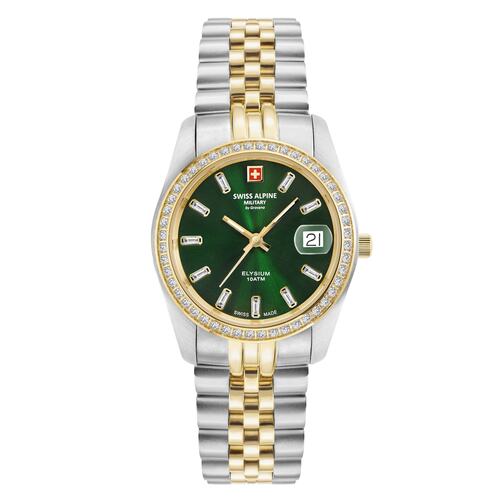 Swiss Alpine Military Damen Uhr Analog Quarz 7714.7244SAM Edelstahl