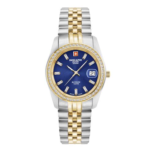 Swiss Alpine Military Damen Uhr Analog Quarz 7714.7245SAM Edelstahl