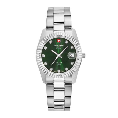 Swiss Alpine Military Damen Uhr Analog Quarz 7716.1134SAM Edelstahl
