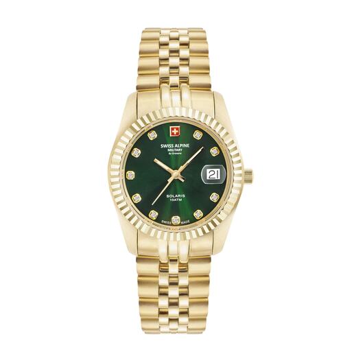 Swiss Alpine Military Damen Uhr Analog Quarz 7716.1214SAM Edelstahl