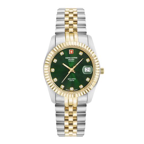 Swiss Alpine Military Damen Uhr Analog Quarz 7716.1244SAM Edelstahl