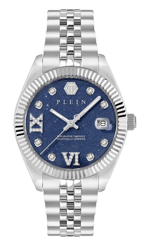 Philipp Plein Damen Uhr Analog Quarz DATE SUPERLATIVE PWYFA1426 Edelstahl