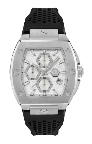 Philipp Plein Herren Uhr Analog Quarz HEXAGON PHANTOM CHRONO PWHHA0126