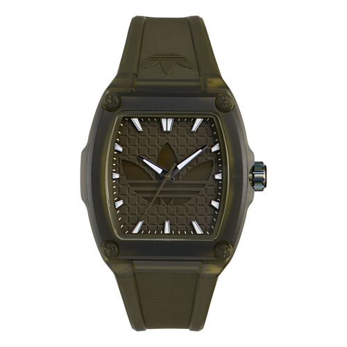 Adidas Unisex Uhr CITY TECH FIVE Kunststoff gr�n AOFH26531